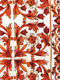 Dolce &amp; Gabbana Maiolica Scarf Orange