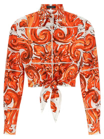 Dolce &amp; Gabbana Maiolica Shirt Orange