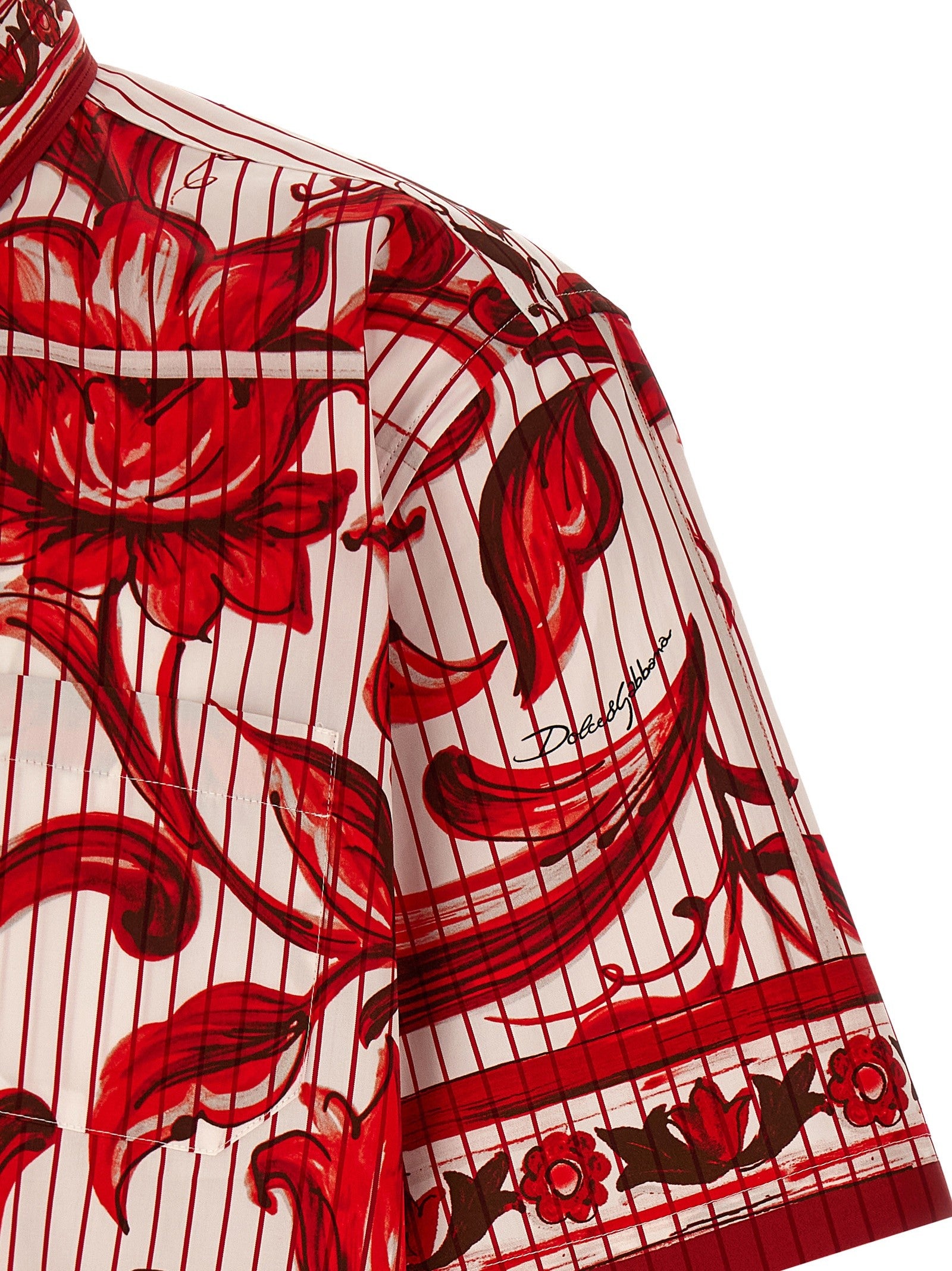 Dolce &amp; Gabbana Maiolica Shirt Red