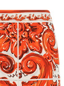 Dolce &amp; Gabbana Maiolica Skirt Orange