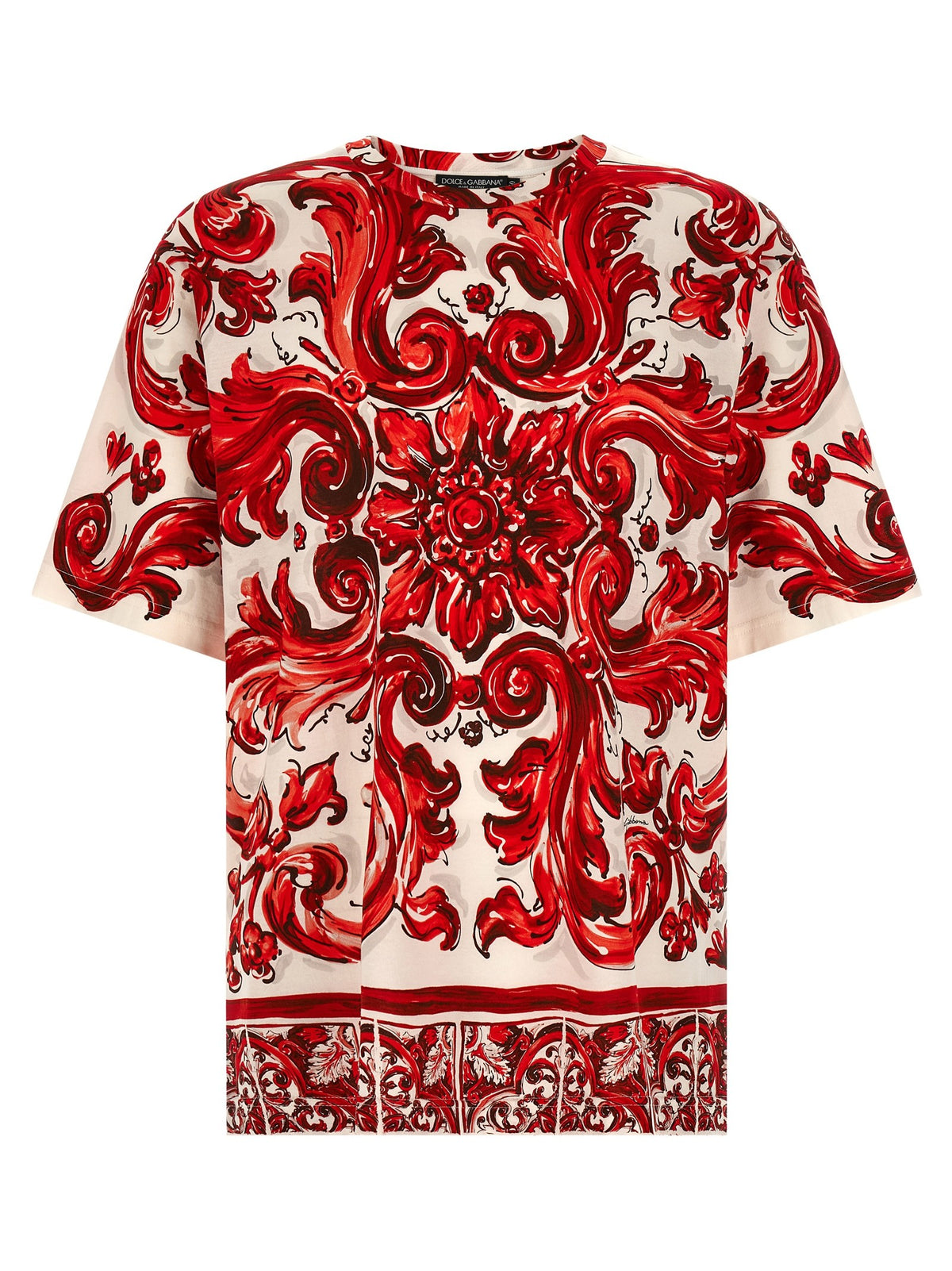 Dolce &amp; Gabbana Maiolica Shirt Red