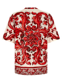 Dolce &amp; Gabbana Maiolica Shirt Red