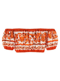 Dolce &amp; Gabbana Maiolica Top Orange