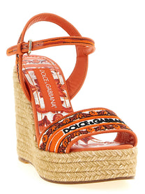 Dolce &amp; Gabbana Maiolica Wedges Orange