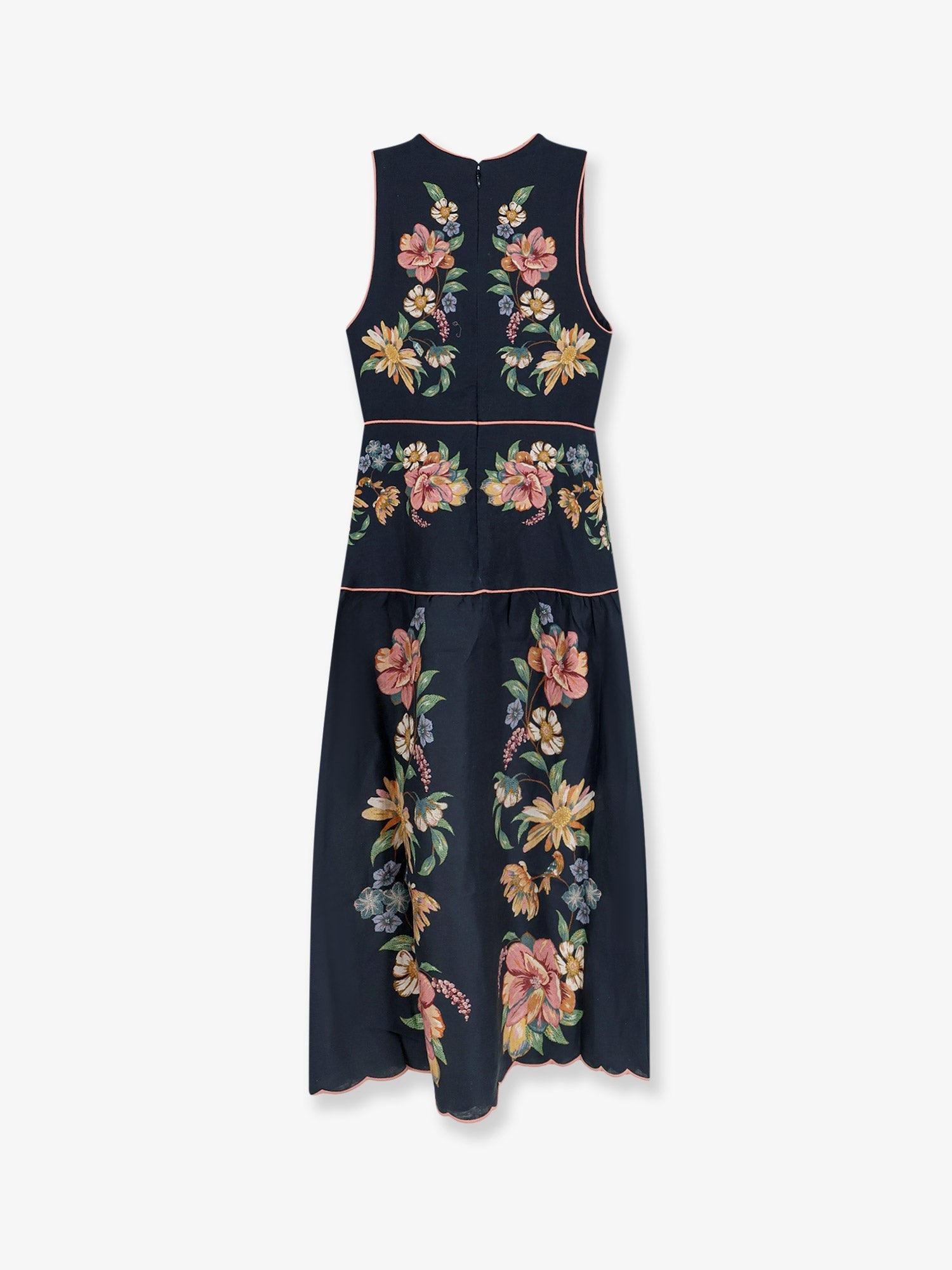 FARM Rio Women's Maira Long Linen Dress Blue
