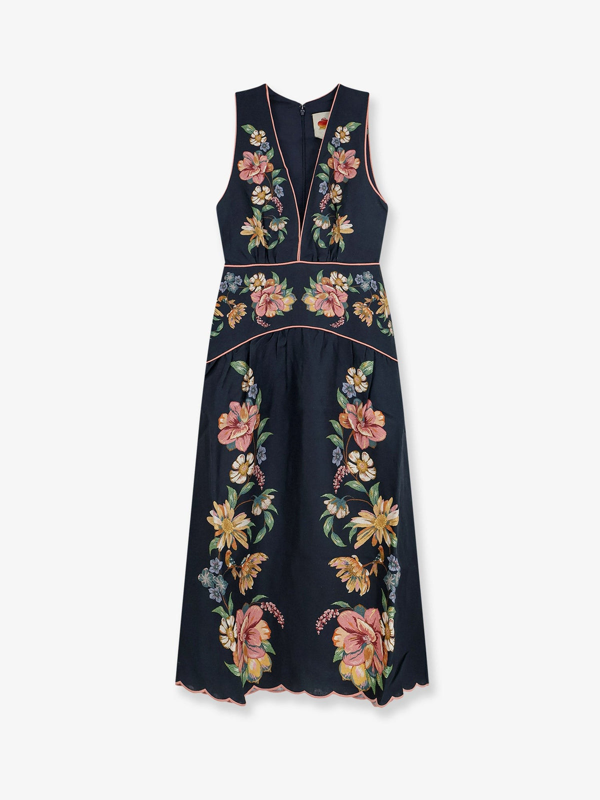 FARM Rio Women's Maira Long Linen Dress Blue