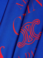 Celine Women's Maison Silk Scarf Blue, view 2