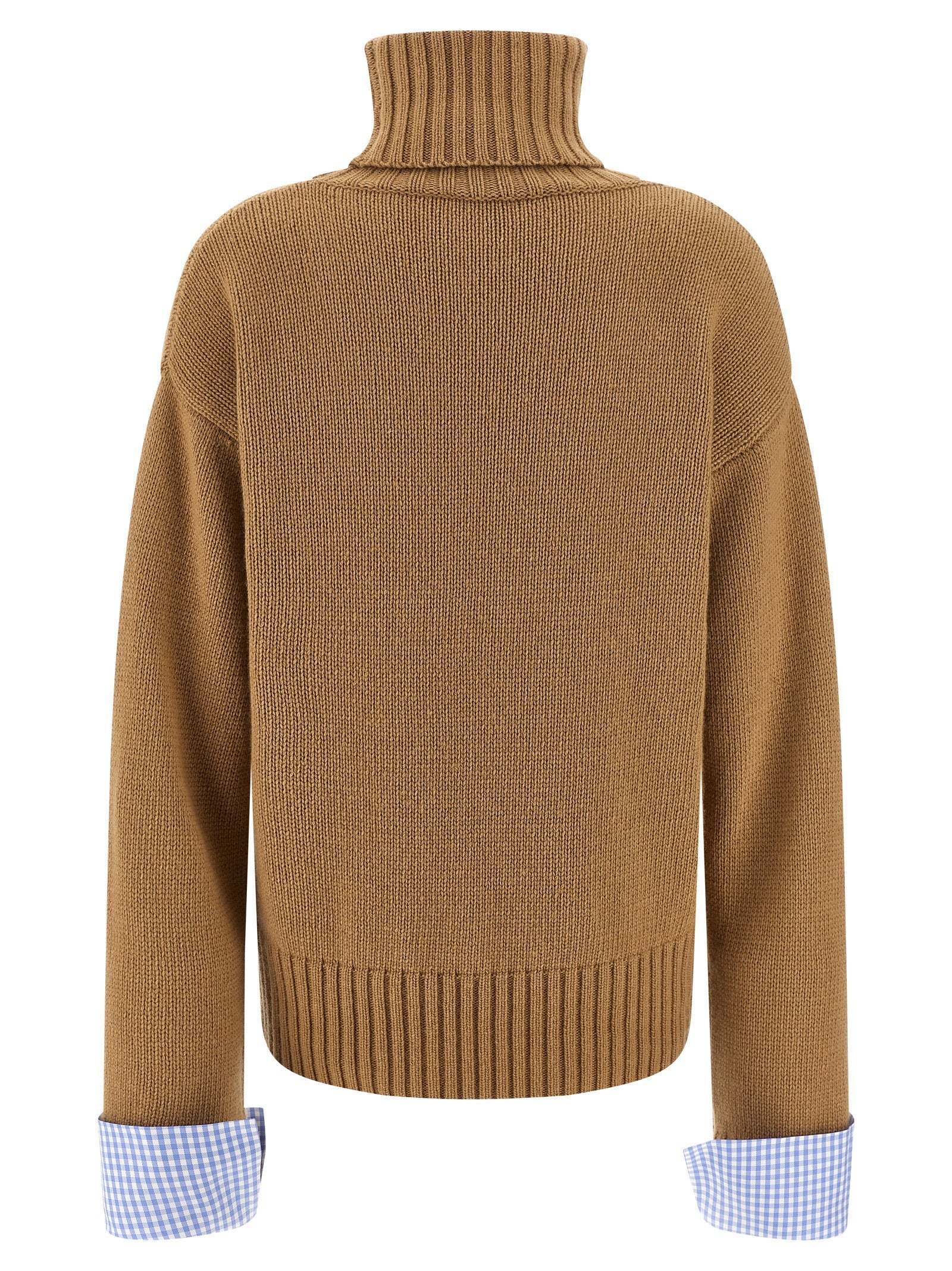 MAISON JEJIA - MAISON JEJIA - Vichy cuffs sweater - Women’s Knitwear