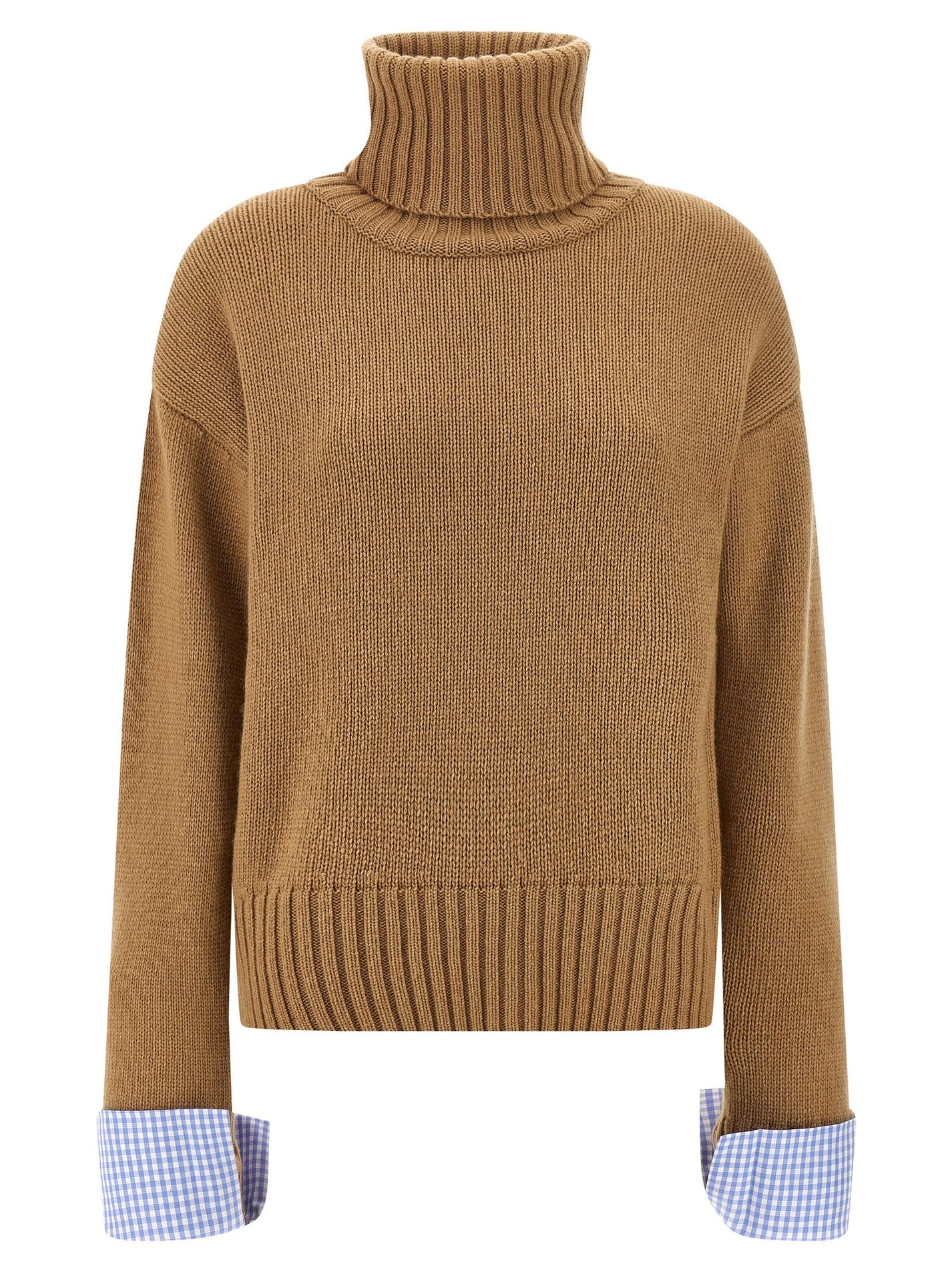 MAISON JEJIA - MAISON JEJIA - Vichy cuffs sweater - Women’s Knitwear