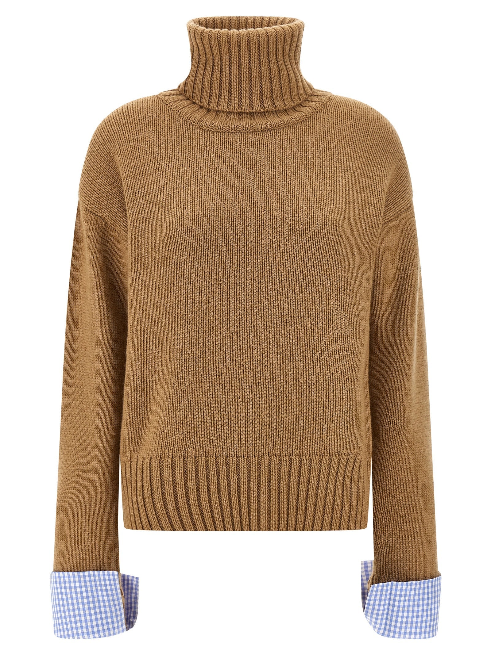 MAISON JEJIA - MAISON JEJIA - Vichy cuffs sweater - Women’s Knitwear