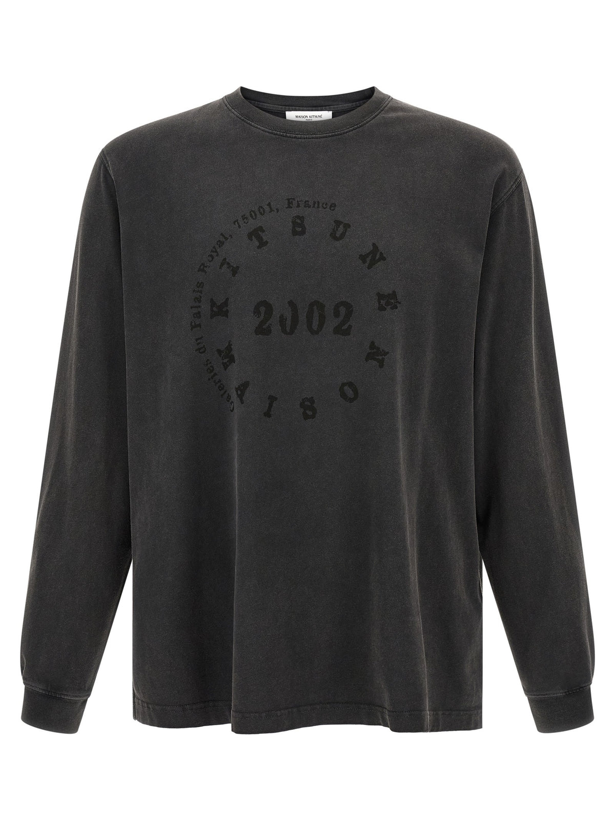 Maison Kitsuné Maison Kitsuné Circle Stamp Shirt Black