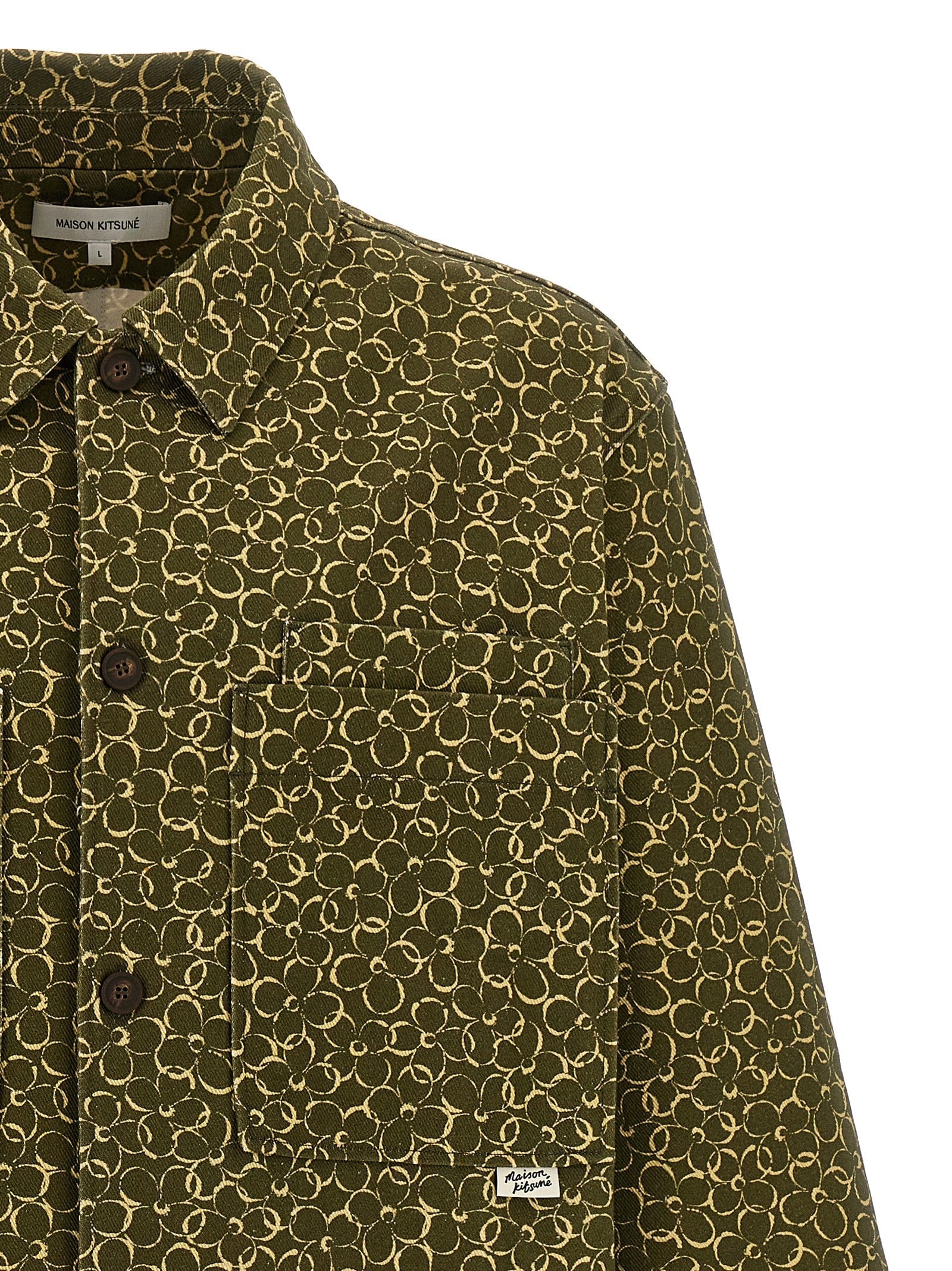 MAISON KITSUNE - MAISON KITSUNE - Floral print overshirt - Men’s Tops