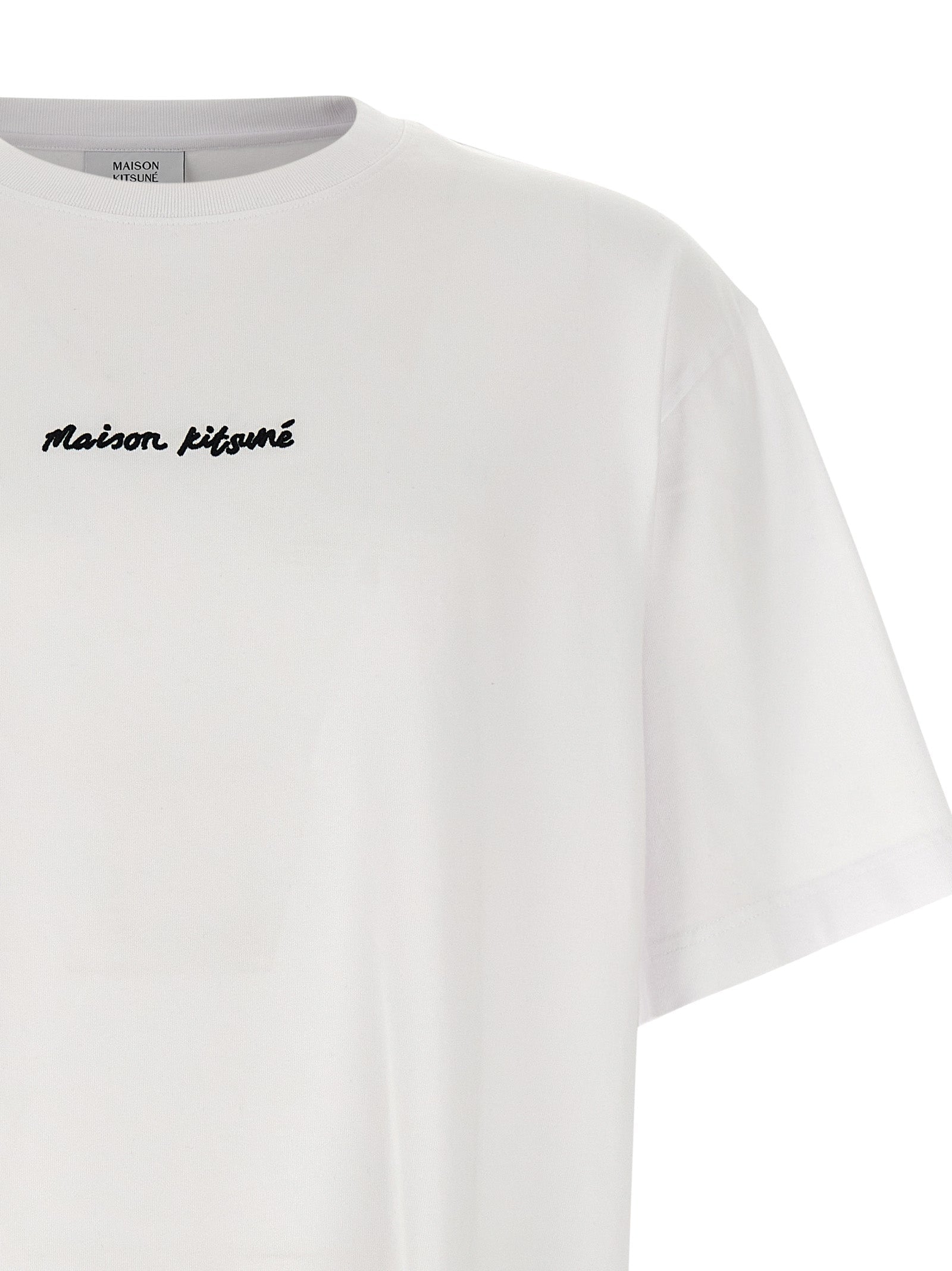 MAISON KITSUNE - MAISON KITSUNE - Logo embroidery t-shirt - Men’s Tops