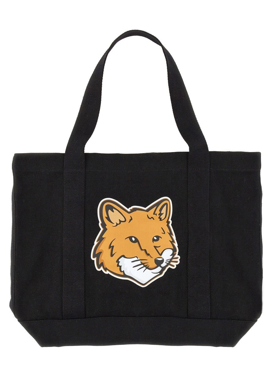 Tote Bag With Logo-Maison Kitsune-FALORS