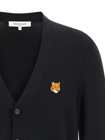 MAISON KITSUNE - MAISON KITSUNE - ’Fox Head’ cardigan - Men’s Knitwear