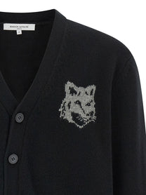 MAISON KITSUNE - MAISON KITSUNE - ’Fox Head’ cardigan - Men’s Knitwear