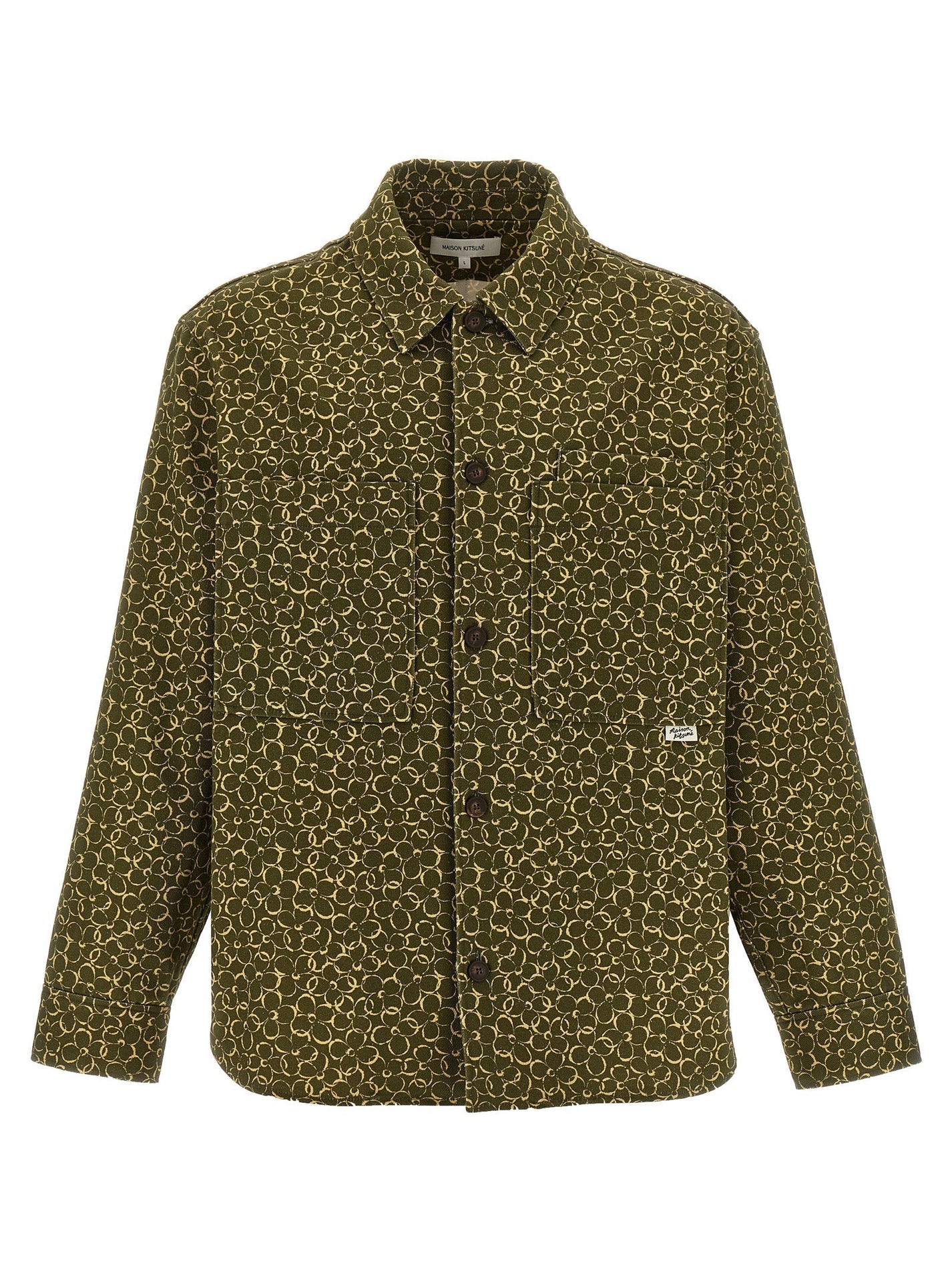 MAISON KITSUNE - MAISON KITSUNE - Floral print overshirt - Men’s Tops