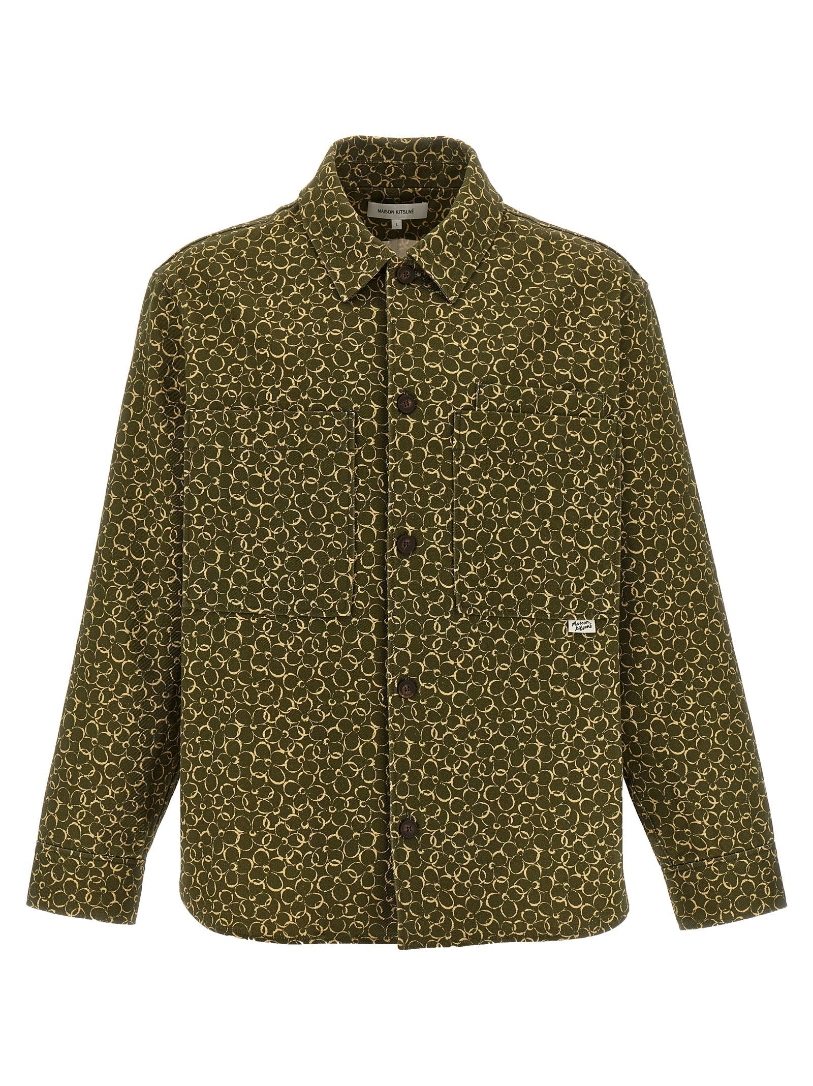 MAISON KITSUNE - MAISON KITSUNE - Floral print overshirt - Men’s Tops