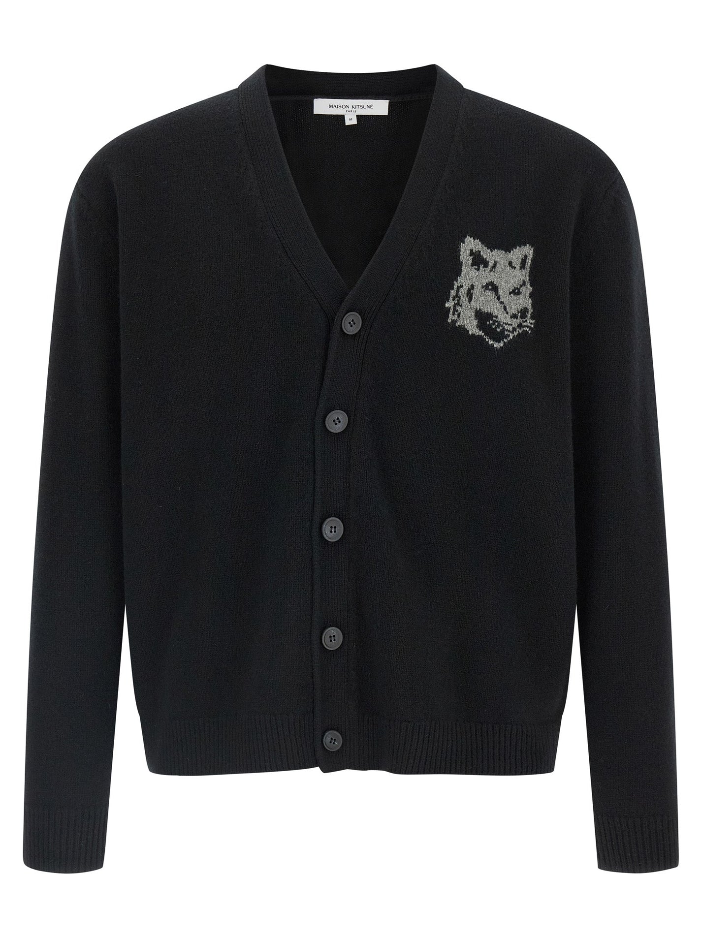 MAISON KITSUNE - MAISON KITSUNE - ’Fox Head’ cardigan - Men’s Knitwear