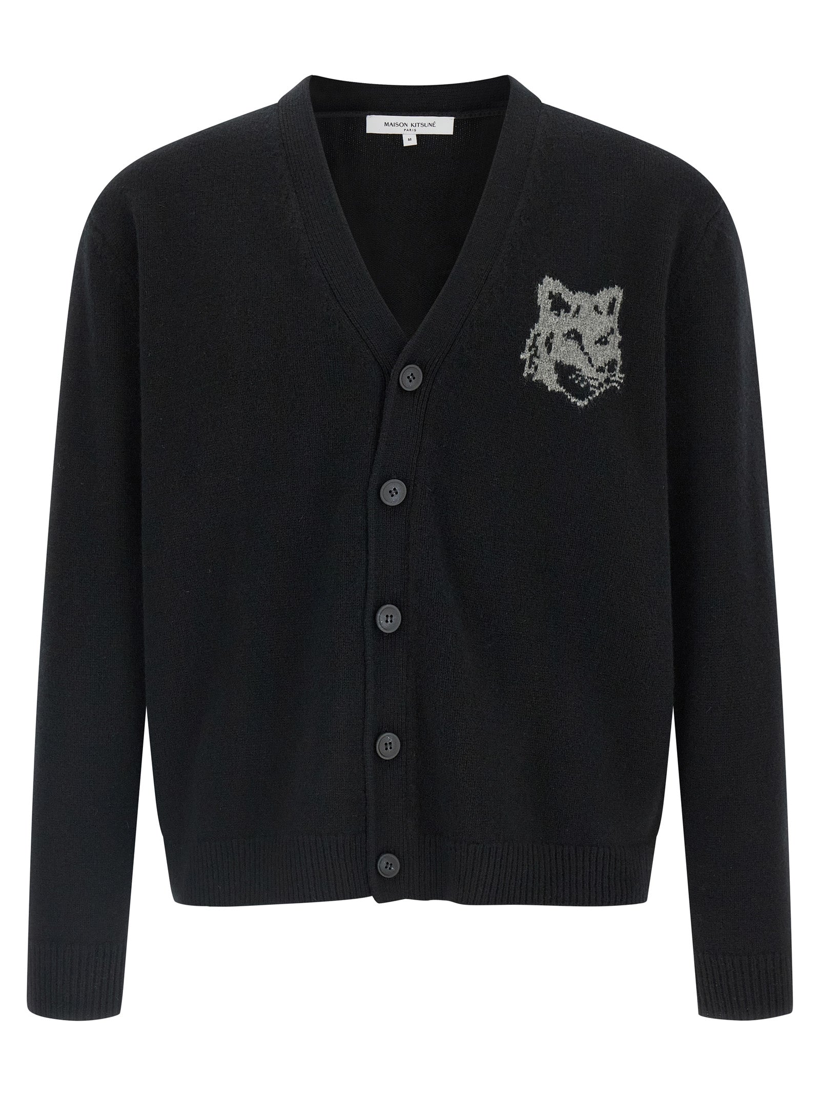 MAISON KITSUNE - MAISON KITSUNE - ’Fox Head’ cardigan - Men’s Knitwear