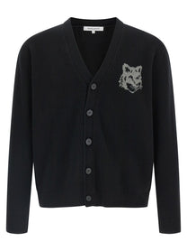MAISON KITSUNE - MAISON KITSUNE - ’Fox Head’ cardigan - Men’s Knitwear