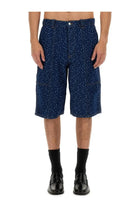 Maison Kitsuné Men's Denim Bermuda Shorts Blue