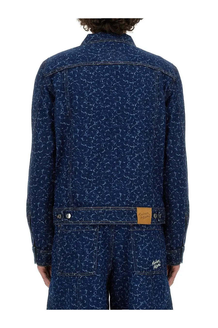 Maison Kitsuné Men's Denim Jacket Blue, view 3
