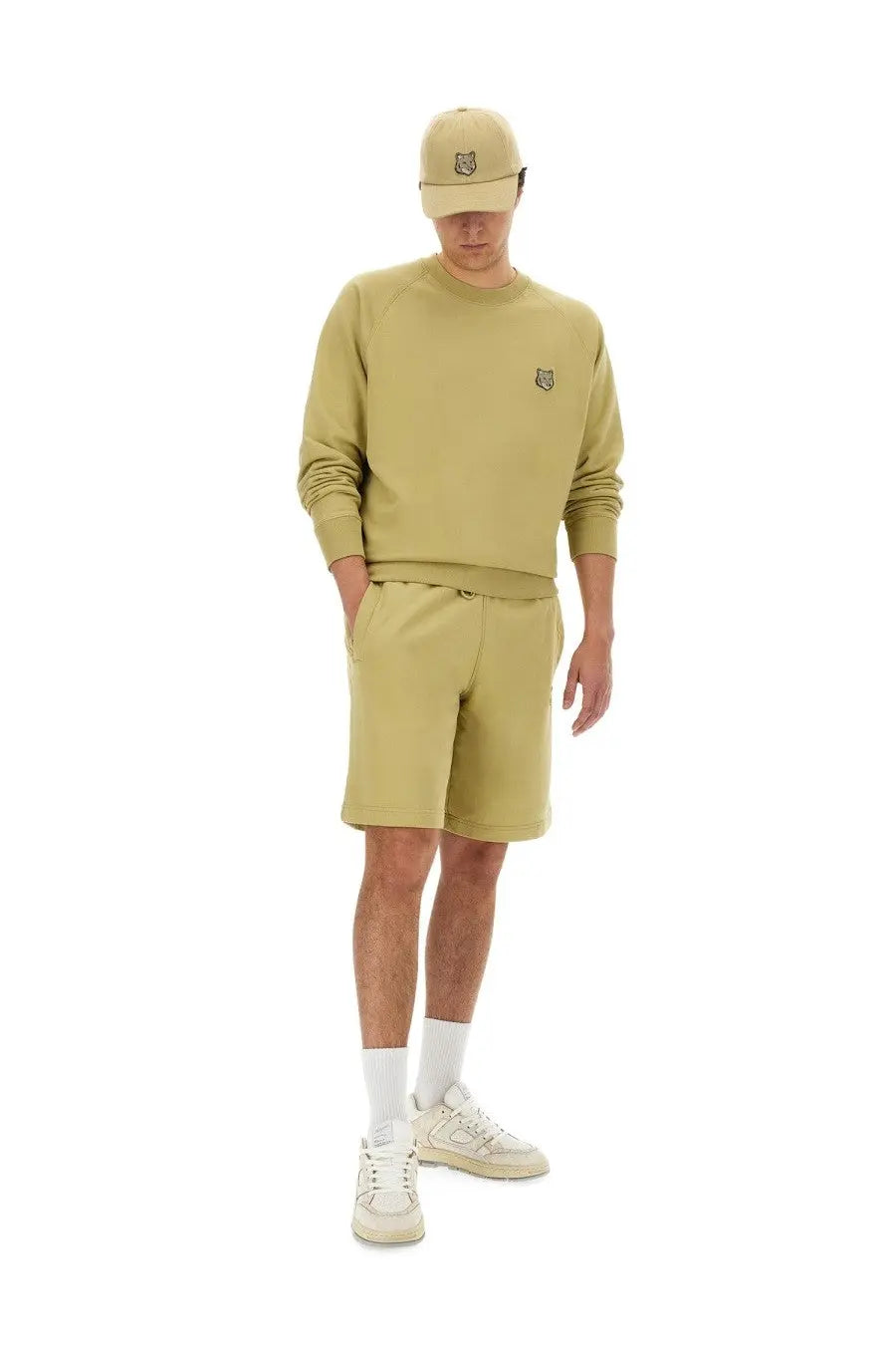 Maison Kitsuné Men's Oversize Sweatshirt Beige, view 2