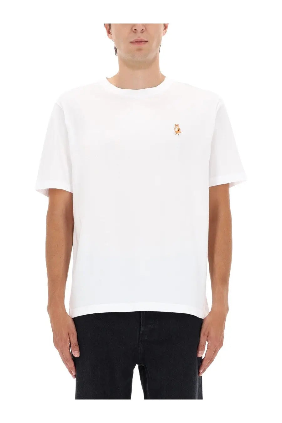 Maison Kitsuné Men's Standing Fox Comfort Shirt White