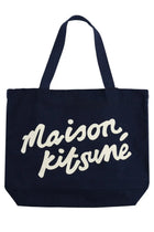 Maison Kitsuné Men's Tote Bag Blue