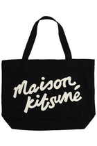 Maison Kitsuné Women's Tote Bag with Scritta Black