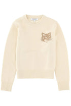Maison Kitsuné Women's Fox Head Sweater Pink