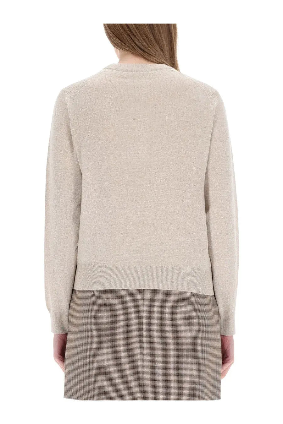 Maison Kitsuné Women's Baby Fox Sweater Beige, view 3