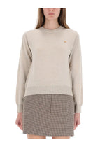 Maison Kitsuné Women's Baby Fox Sweater Beige