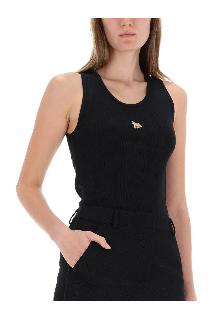 Maison Kitsuné Women's Top Baby Fox Black, view 4