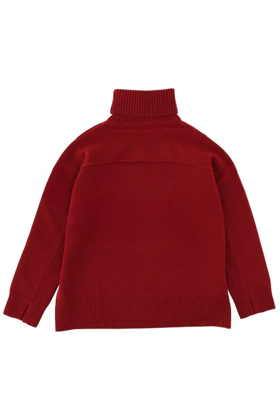 Maison Kitsuné Women's Turtleneck Sweater Red, view 2