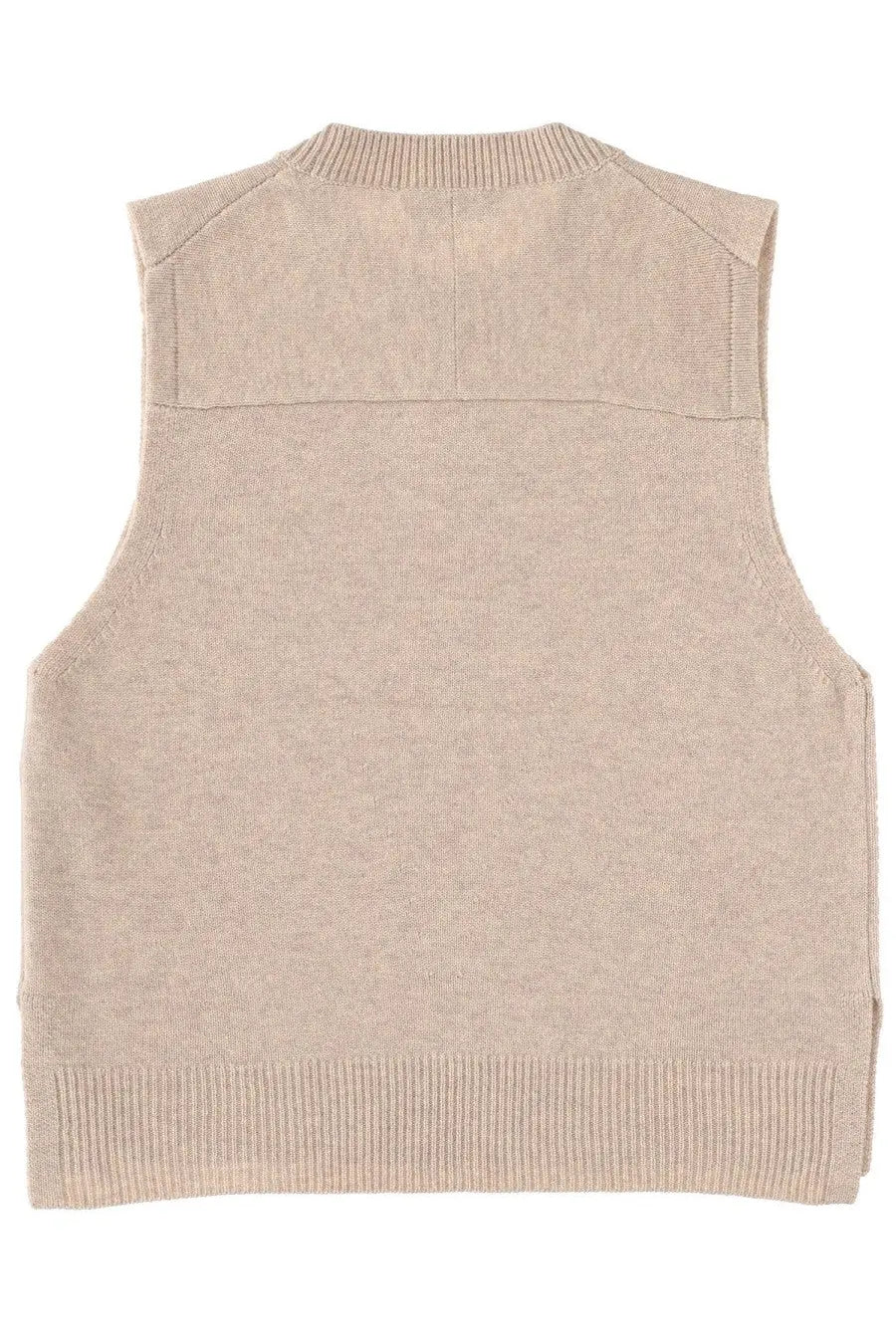 Maison Kitsuné Women's Wool Vest Beige, view 2