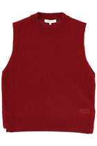 Maison Kitsuné Women's Wool Vest Red