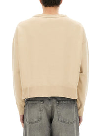 Maison Margiela - Sweatshirt With Handwritten Logo - Home-&gt;Unisex-&gt;Clothing-&gt;Sweatshirts