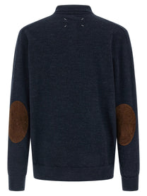 MAISON MARGIELA - MAISON MARGIELA - Suede patch polo shirt - Men’s Tops