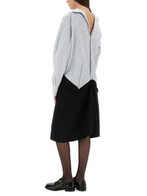 Maison Margiela - Maison Margiela Inverted Striped Dress Shirt - Woman-&gt;Clothing-&gt;Dresses