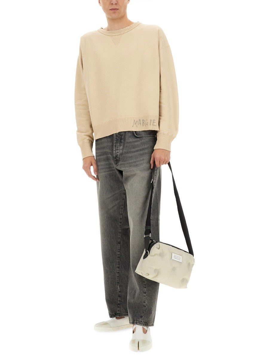 Maison Margiela - Sweatshirt With Handwritten Logo - Home-&gt;Unisex-&gt;Clothing-&gt;Sweatshirts