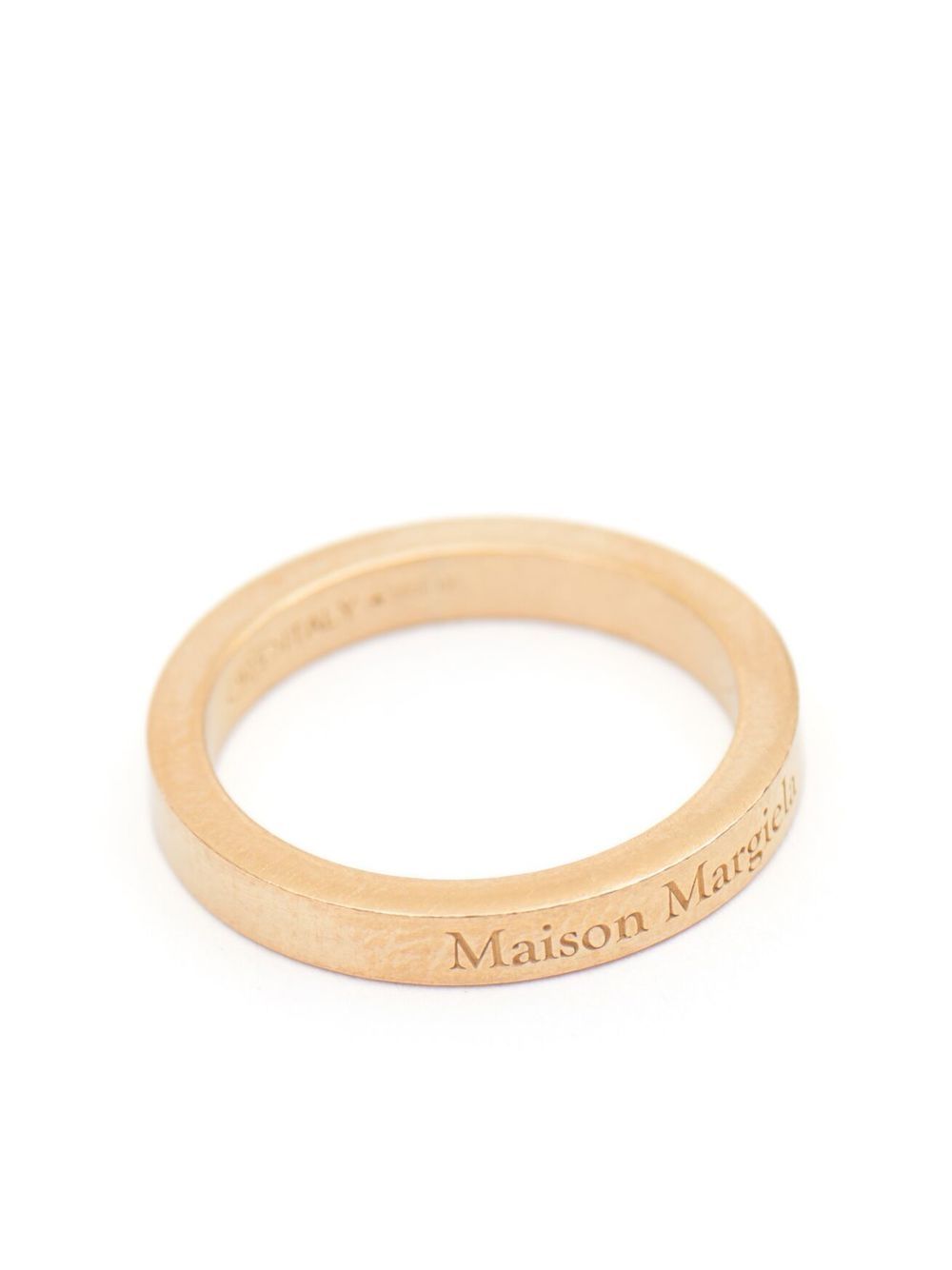 Maison Margiela - Maison Margiela logo-engraved band ring - Men’s Accessories