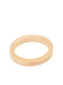 Maison Margiela - Maison Margiela logo-engraved band ring - Men’s Accessories