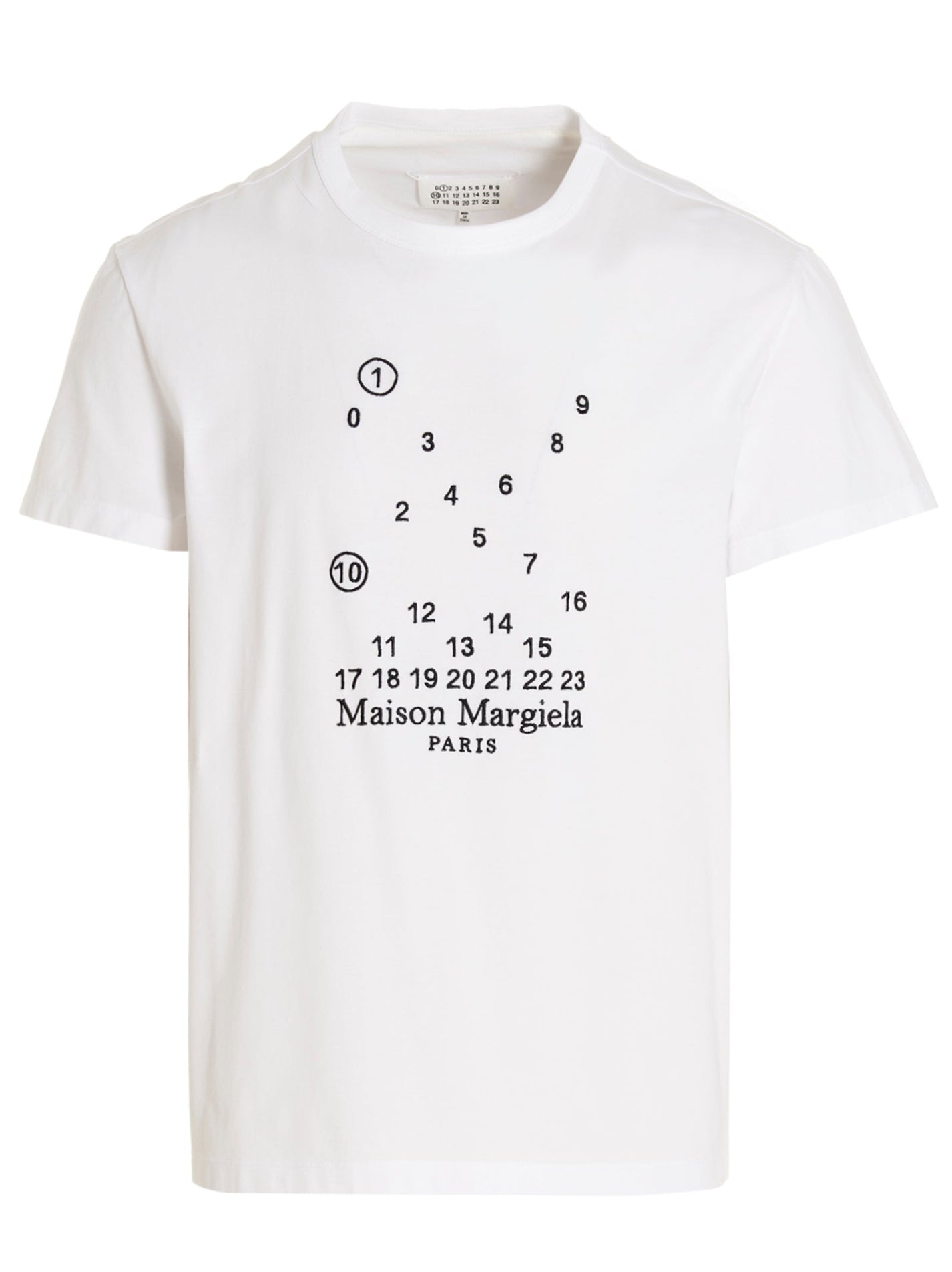 MAISON MARGIELA - MAISON MARGIELA - Logo embroidery T-shirt - Men’s Tops
