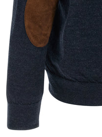 MAISON MARGIELA - MAISON MARGIELA - Suede patch cardigan - Men’s Knitwear