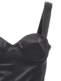 MAISON MARGIELA - MAISON MARGIELA - Contrast stitching corset dress - Women’s Clothing