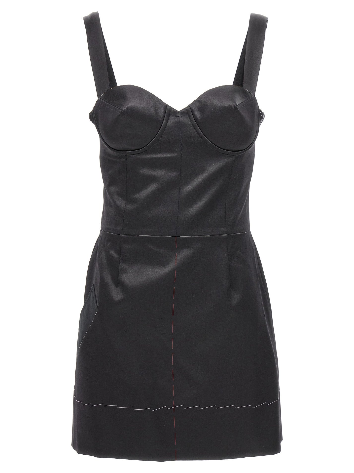 MAISON MARGIELA - MAISON MARGIELA - Contrast stitching corset dress - Women’s Clothing