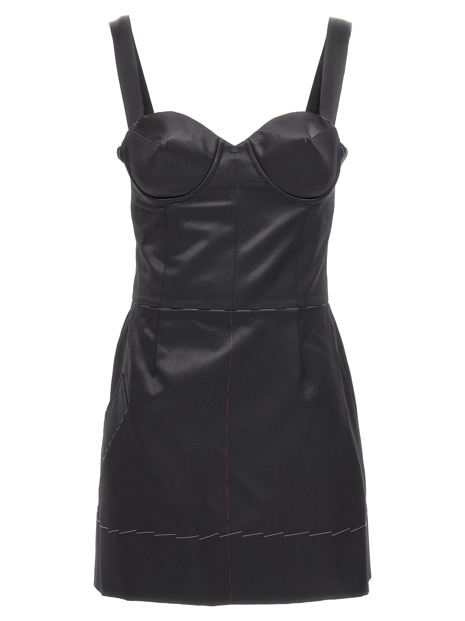 MAISON MARGIELA - MAISON MARGIELA - Contrast stitching corset dress - Women’s Clothing