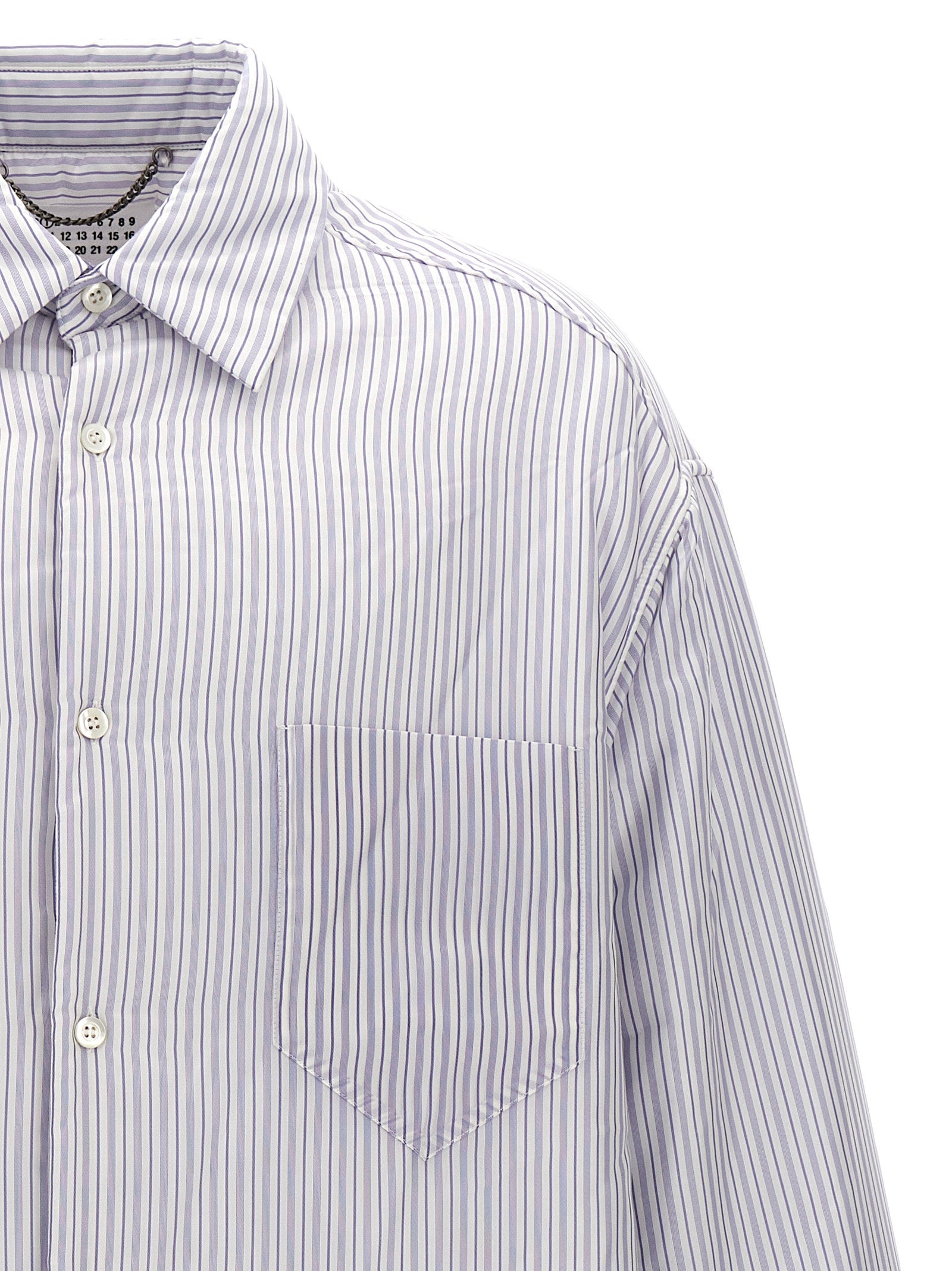MAISON MARGIELA - MAISON MARGIELA - Striped shirt jacket - Men’s Outerwear